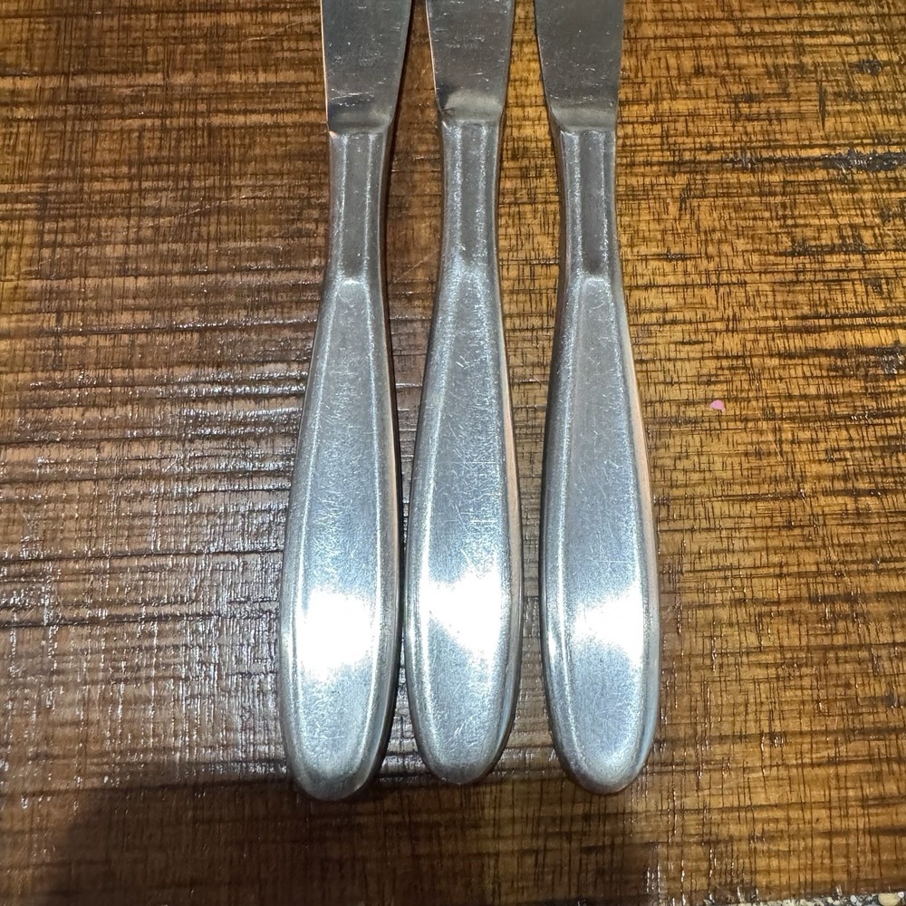 3 Hampton Silversmiths MESSINA Dinner Knives 8‎ 7/8" Stainless Steel - Picture 2 of 4